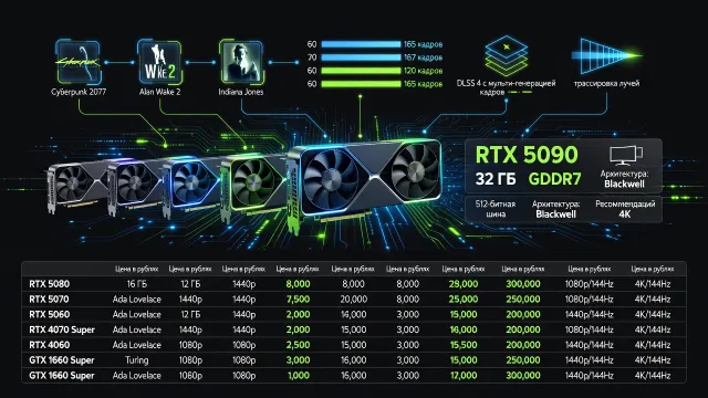 Видеокарты NVIDIA GeForce для игр: какую модель брать в 2026 году